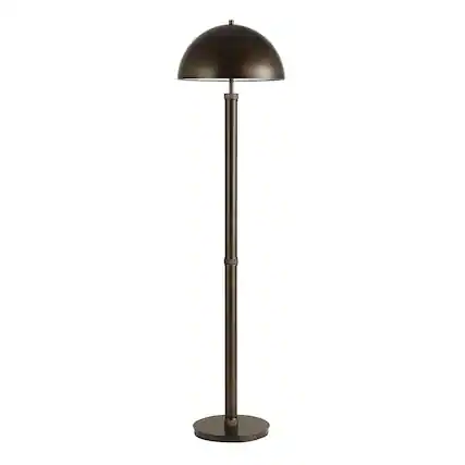 Front. Manhattan Lane - Jesy Modern Floor Lamp with Dome Metal Shade, 59 Inch.