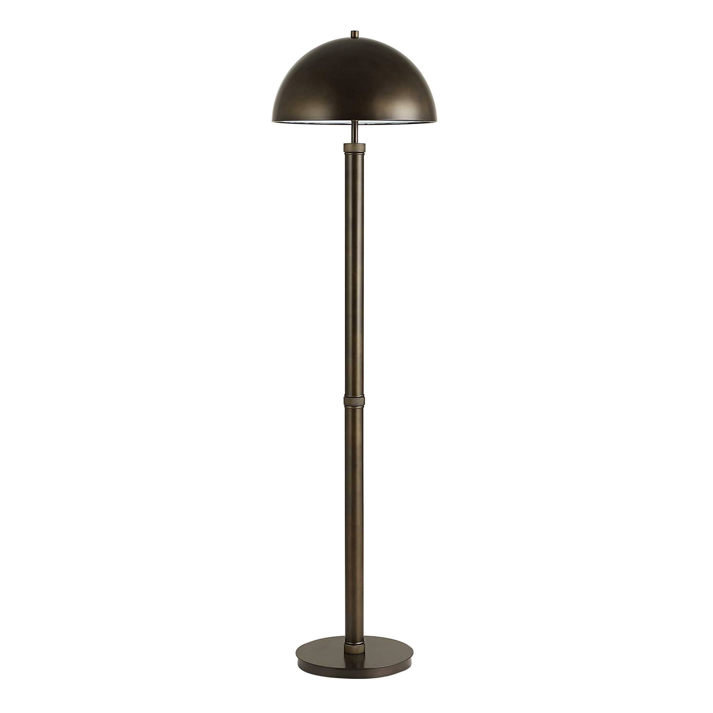 Front. Manhattan Lane - Jesy Modern Floor Lamp with Dome Metal Shade, 59 Inch.