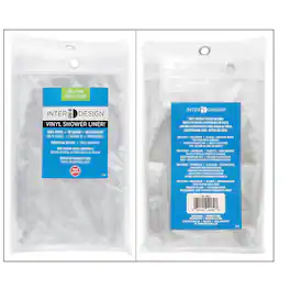 iDesign - 72 in. H X 72 in. W Shower Curtain Liner Vinyl - Clear