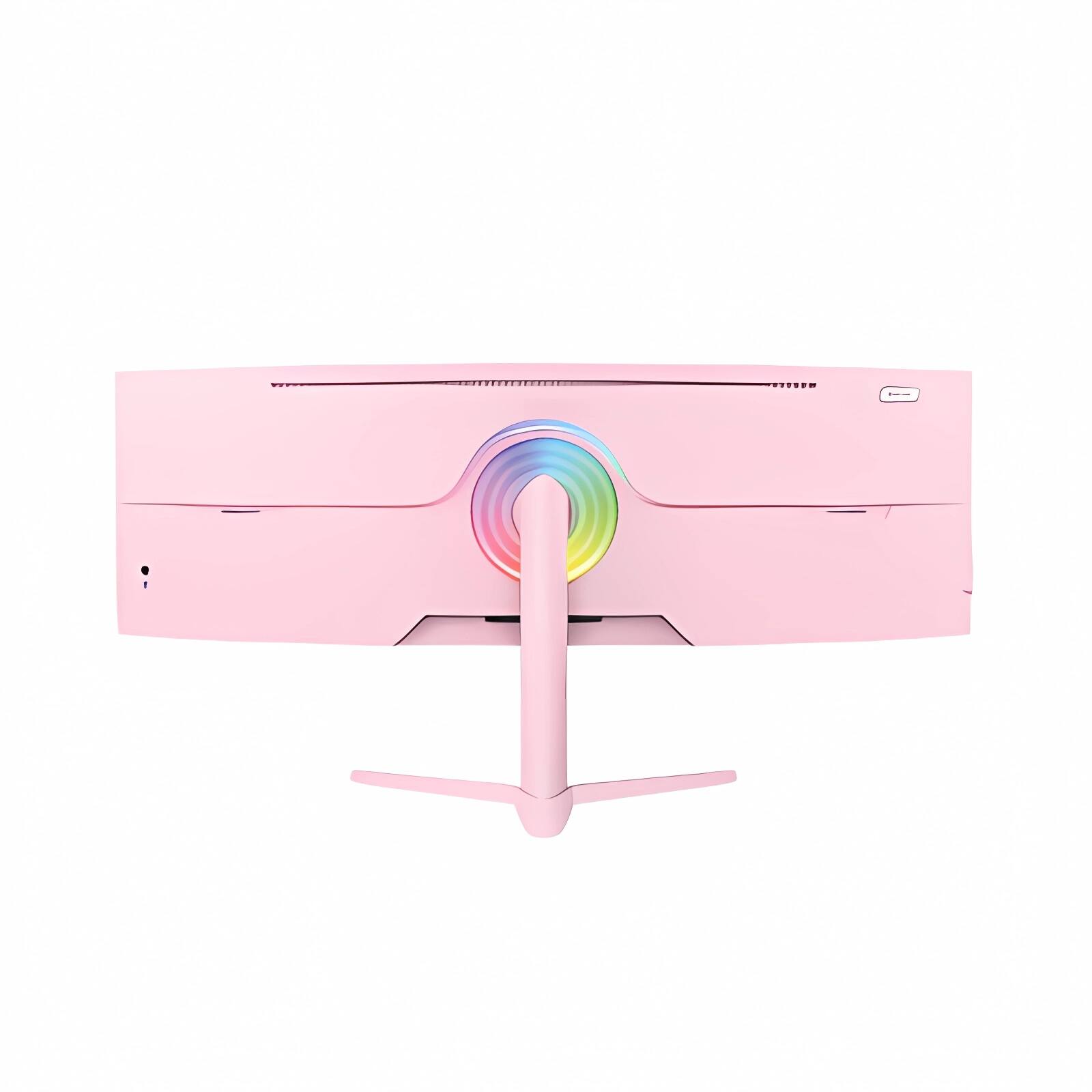 Alt View 3. Arozzi - Arozzi – Nova 49" Curved VA Dual QHD 165Hz Super Ultrawide Gaming Monitor – Pink - Pink.