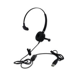 Spracht - HSWDUSB1 Monaural Over The Head Headset - Black