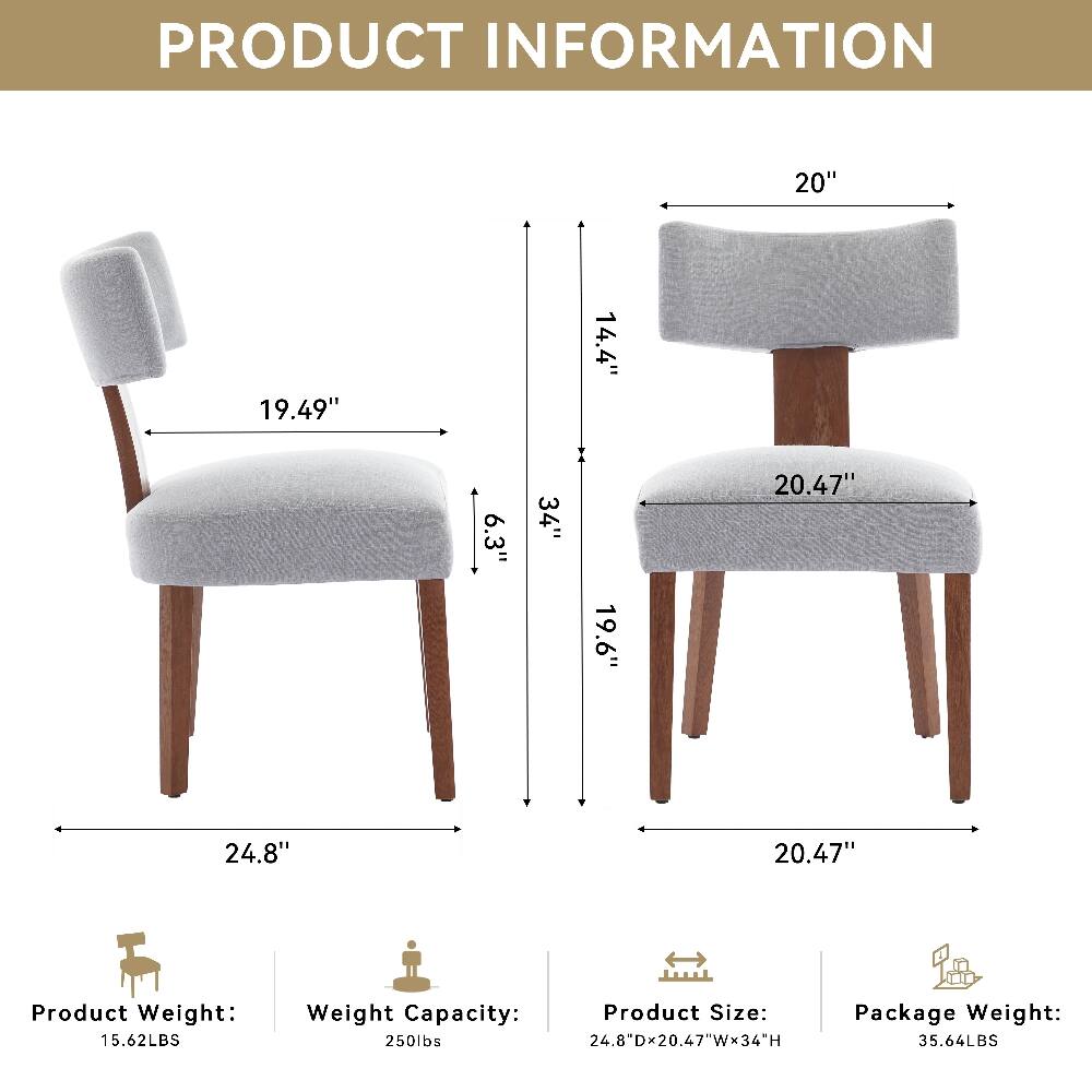 PRODUCT INFORMATION

- 20"
- 19.49"
- 14.4"
- 6.3"
- 34"
- 19.6"
- 20.47"
- 24.8"
- 20.47"

Product Weight: 15.62LBS  
Weight Capacity: 250lbs  
Product Size: 24.8"Dx20.47"Wx34"H  
Package Weight: 35.64LBS
