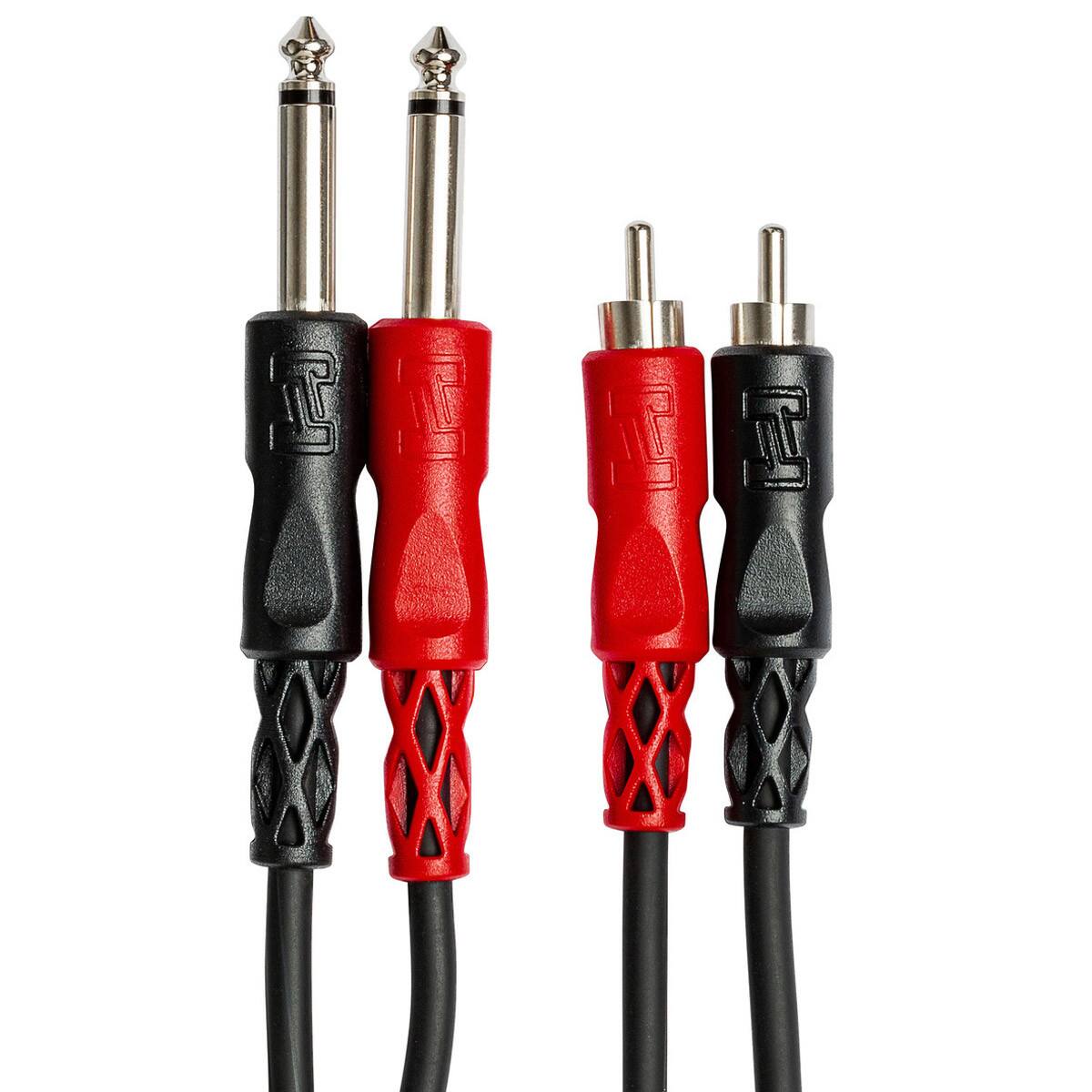 Alt View 2. Hosa Technology - Hosa Technology Hosa Two 1/4in Phone - 2 RCA Male 6.6ft Unbalance Cable.