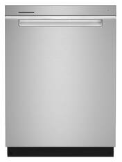 Front. Whirlpool - 24 inch Top Control Built-In Stainless Steel Tub Dishwasher with 3rd Rack, AI Intelligent Wash, 47 dBA - Stainless Steel.