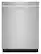 Front. Whirlpool - 24 inch Top Control Built-In Stainless Steel Tub Dishwasher with 3rd Rack, AI Intelligent Wash, 47 dBA - Stainless Steel.