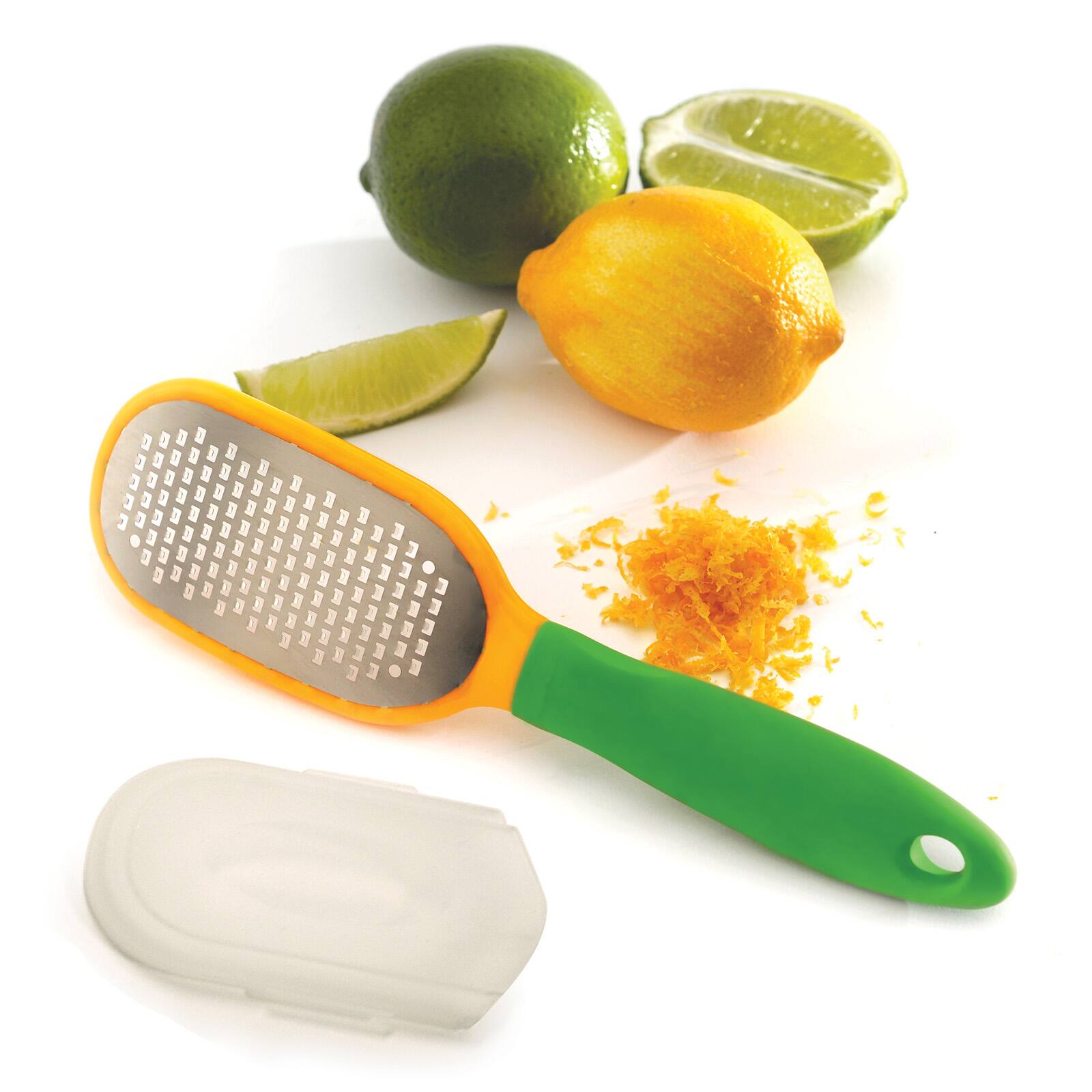 Alt View 4. Norpro - Grip-EZ Citrus Grater with Sheath, Great for Lemon, Lime, Orange Zest - Green.