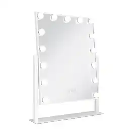 Zadro - Hollywood Makeup Mirror - 18" x 21" - 15 LED Light Bulbs with Dimmable Brightness - White