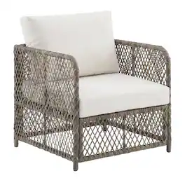 Crosley Furniture - Granite Bay 2-Piece Wicker Outdoor Chair Set - 2 Chairs - Creme