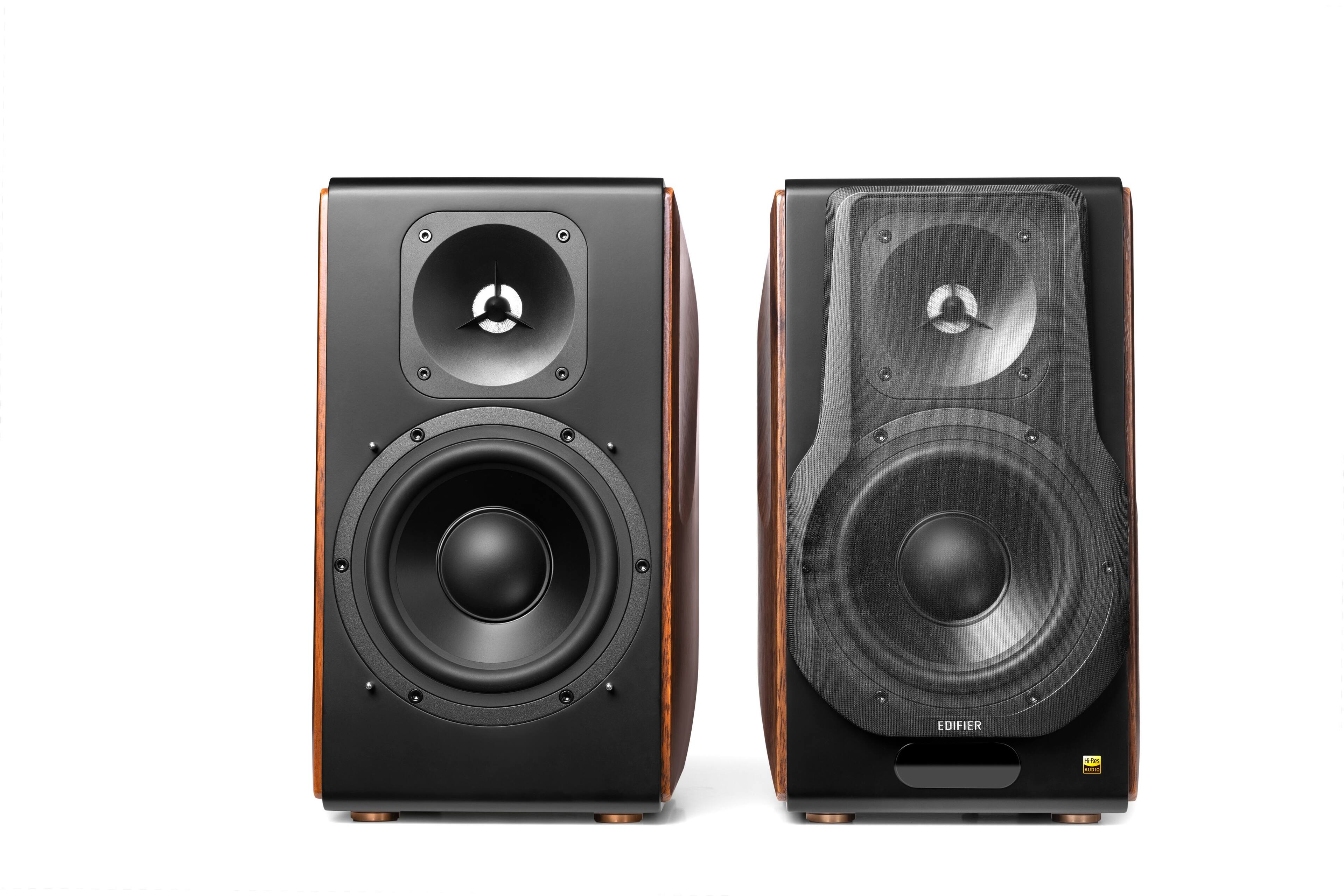 Alt View 15. Edifier - S3000MKII Audiophile Hi-Fi/Hi Res Active Bookshelf 2.0 Speakers, Computer Speakers - 256W - Bluetooth 5.0 HD - Brown.