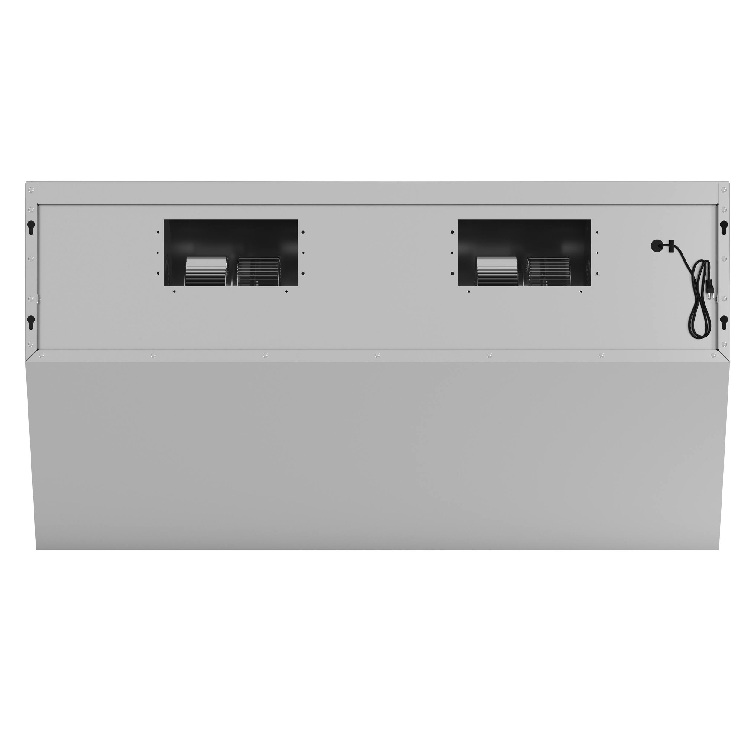 Alt View 1. Forno Appliances - Savona 48" Wall Mount Range Hood With Baffle Filter - Silver.