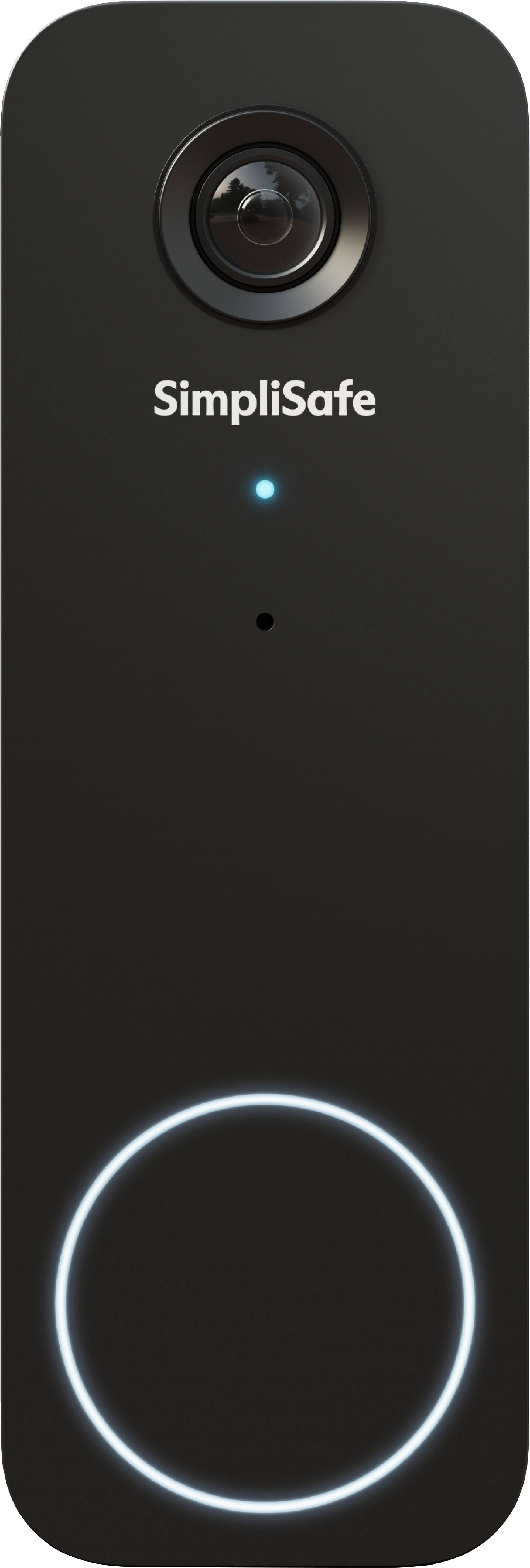 Front. SimpliSafe - SimpliSafe Video Doorbell Series 2 - Black.