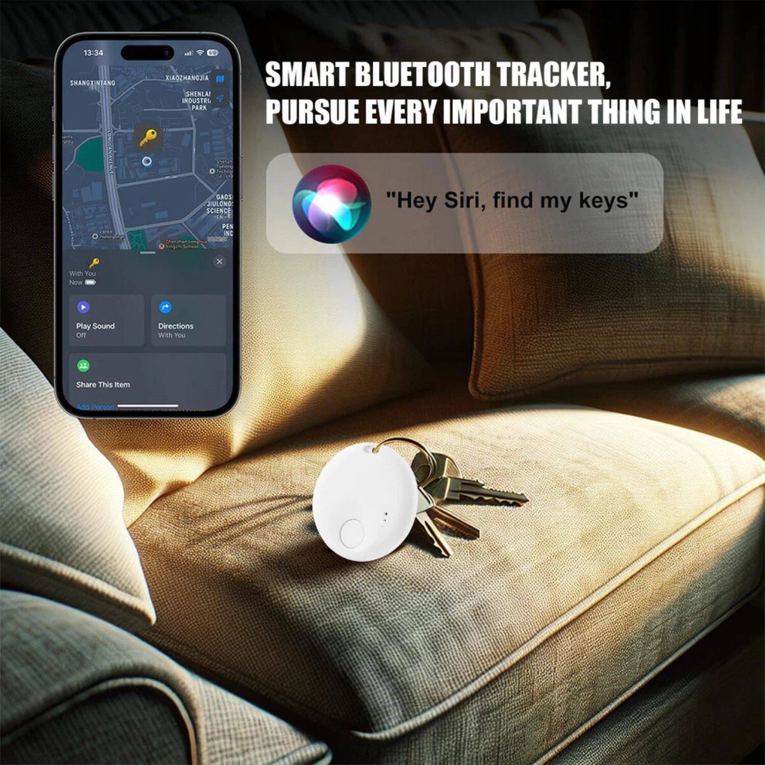 SMART BLUETOOTH TRACKER, PURSUE EVERY IMPORTANT THING IN LIFE

"Hey Siri, find my keys"