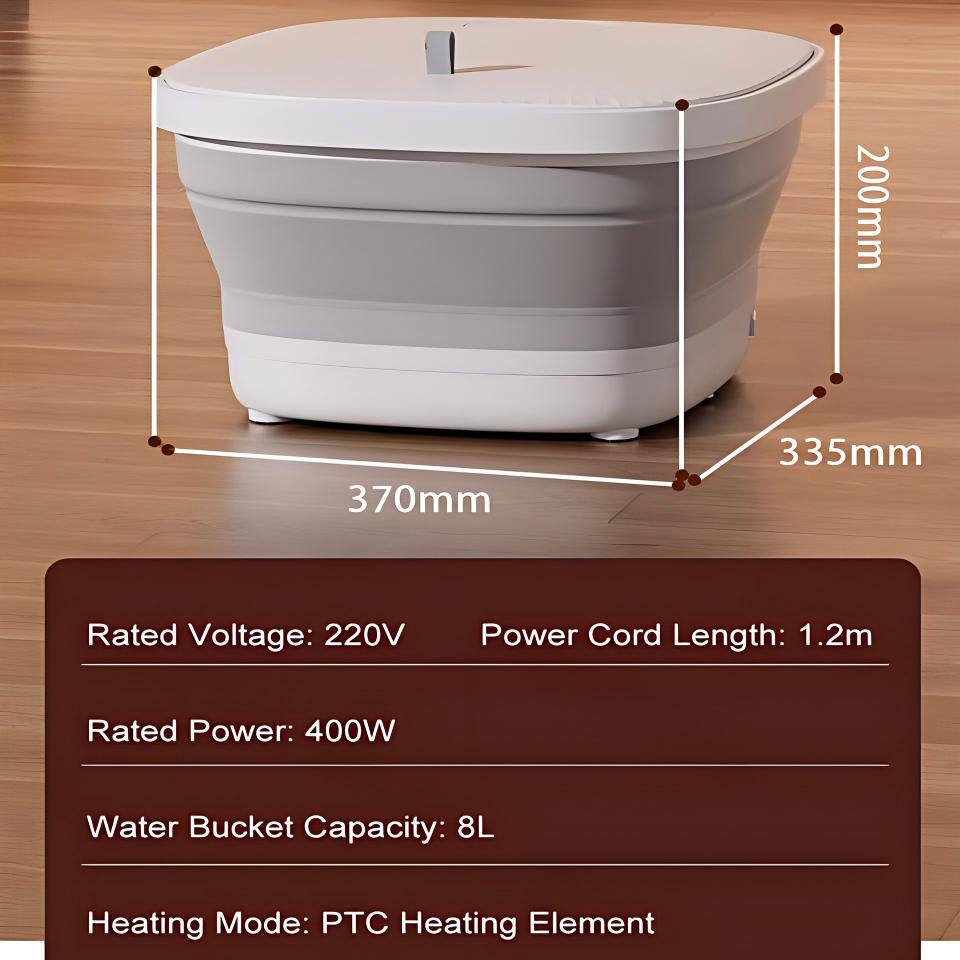 - Dimensions: 200mm x 370mm x 335mm
- Rated Voltage: 220V
- Power Cord Length: 1.2m
- Rated Power: 400W
- Water Bucket Capacity: 8L
- Heating Mode: PTC Heating Element