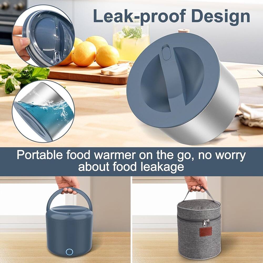 Leak-proof Design

Portable food warmer on the go, no worry about food leakage