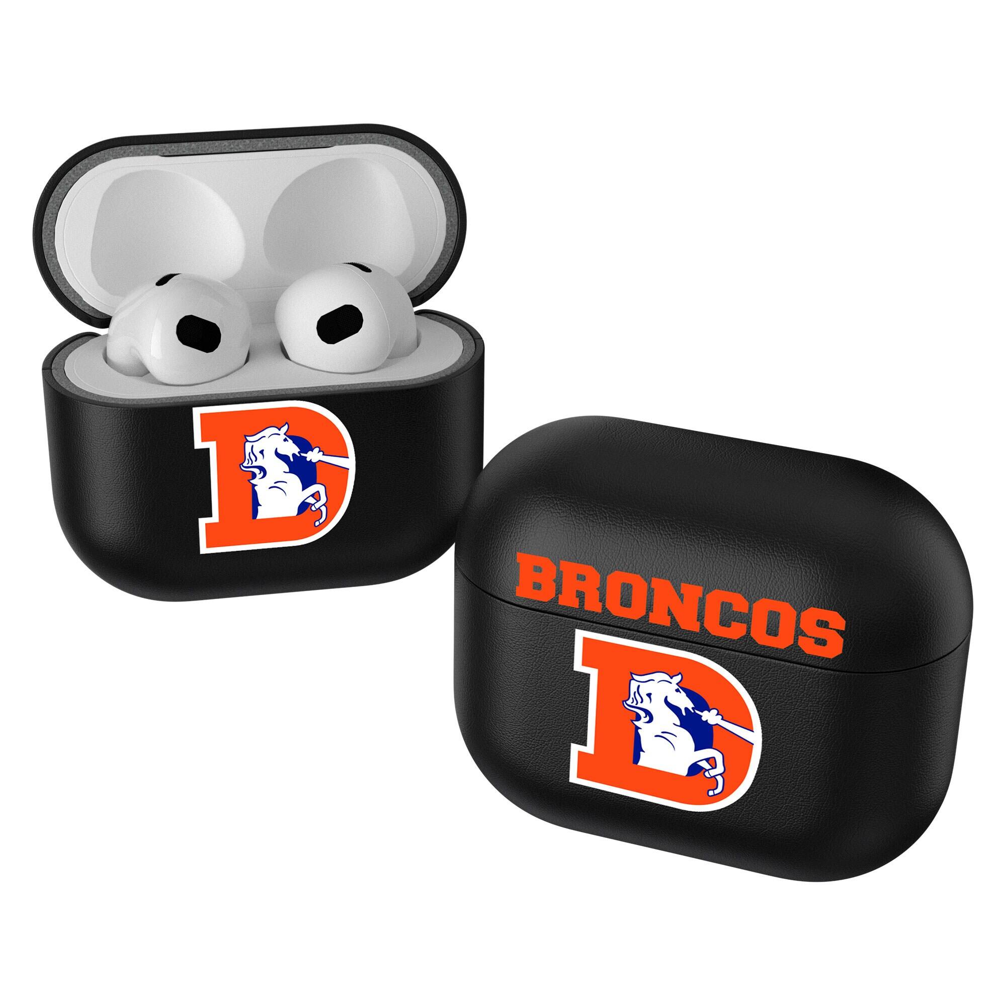 Front. Keyscaper - Denver Broncos Insignia 2nd Gen AirPods Pro Case Cover - Black.