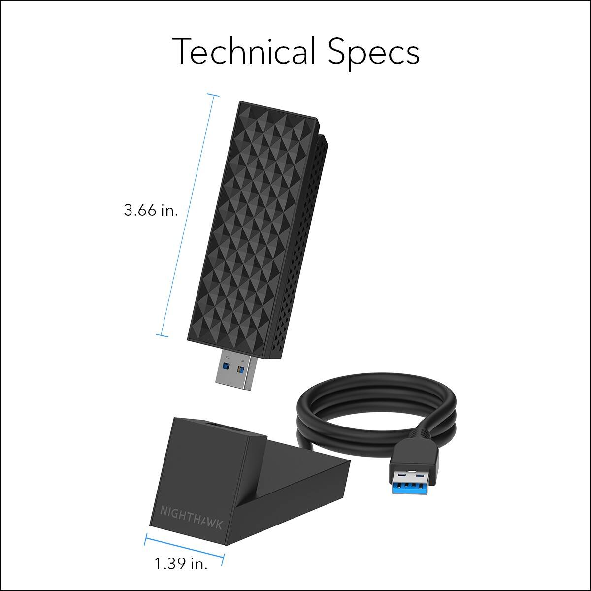 Technical Specs: 3.66 in. x 1.39 in.