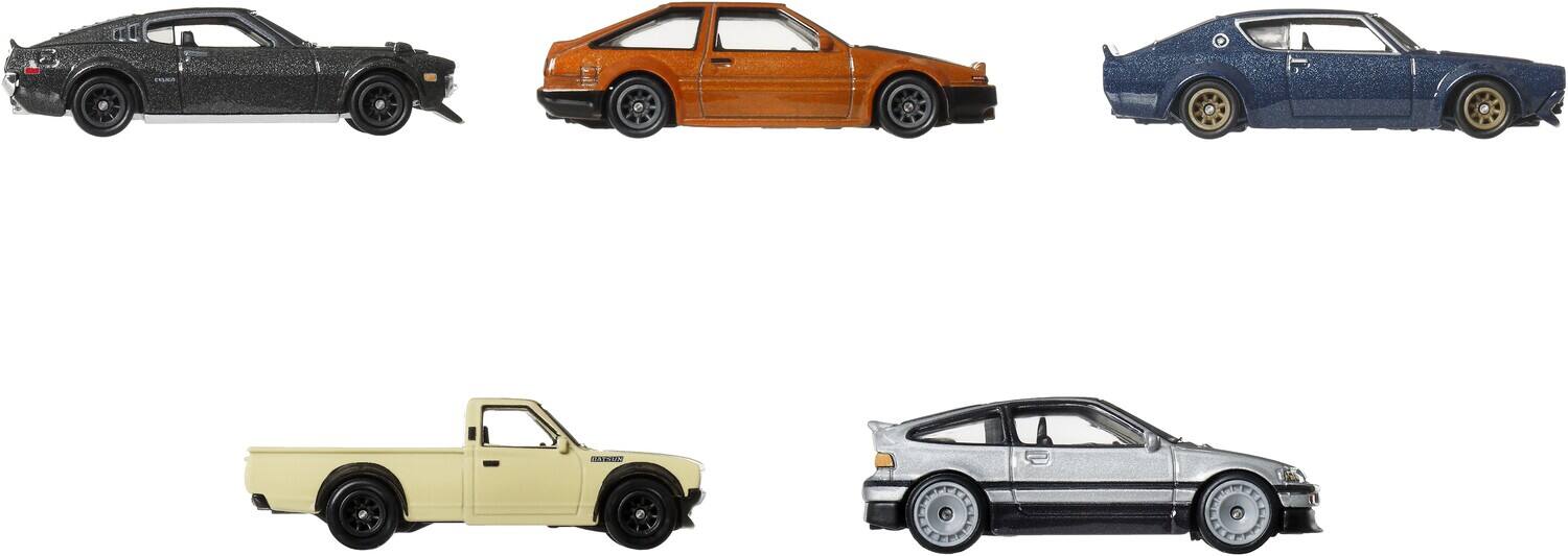 Alt View 3. Mattel - Mattel - Hot Wheels 1:64 Premium 10-Piece Car Culture Japan Historics 5 P Assortment   - COLLECTIBLES - Multicolor.