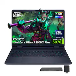 Dell - Upgraded - Alienware 16X 16" Gaming Laptop,Intel Core Ultra 9 290HX,GeForce RTX 5070,16GB DDR5,1TB SSD+1TB Dock Set,Win 11Pro - Blue
