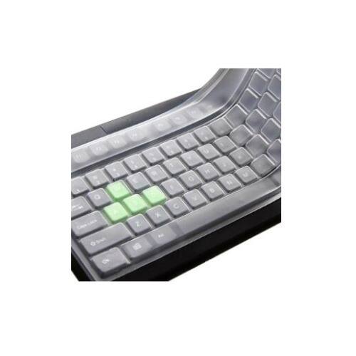 Angle. Focus Electronics - Focus Camera Clear Desktop Computer Keyboard Cover Skin for Standard PC Keyboard - Clear.