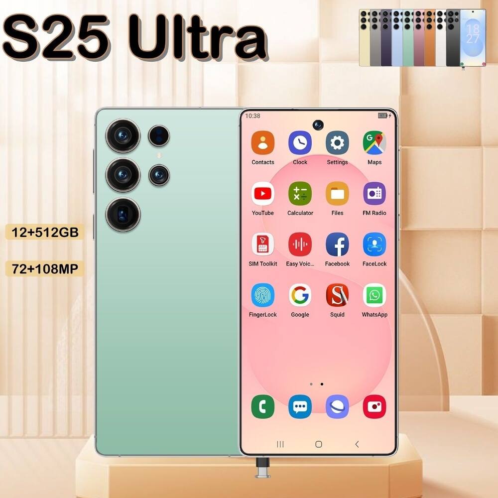 S25 Ultra  
18 27 10:38  
G Contacts Clock Settings Maps + x YouTube Calculator Files FM Radio 12+512GB 72+108MP f SIM Toolkit Easy Voice... Facebook FaceLock G S FingerLock Google Squid WhatsApp
