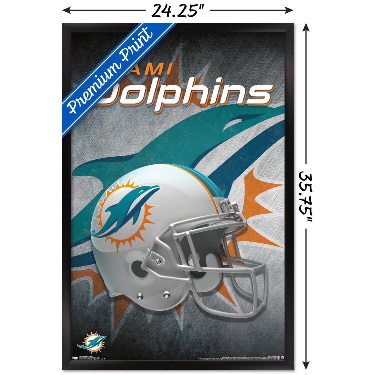 24.25" x 35.75"  
Premium Print  
AMI Dolphins