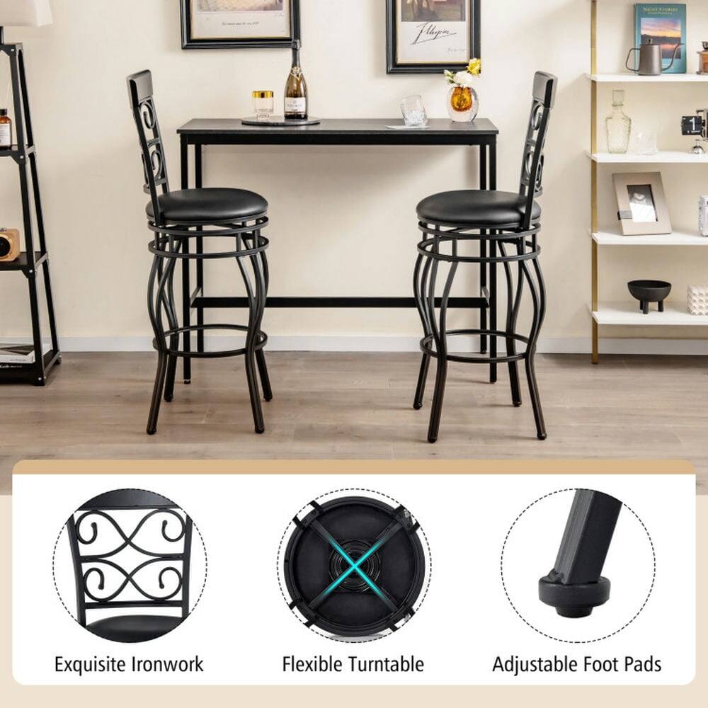 Exquisite Ironwork  
Flexible Turntable  
Adjustable Foot Pads