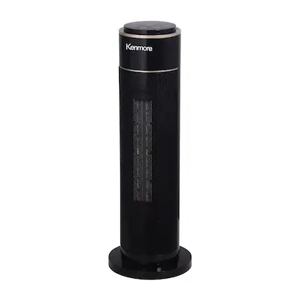 Front. Kenmore - 21" Tower Heater - Black.