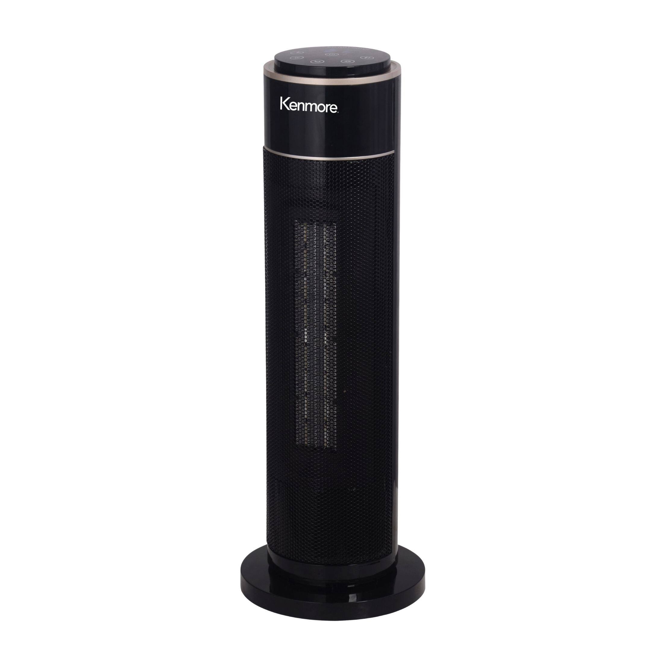 Front. Kenmore - 21" Tower Heater - Black.