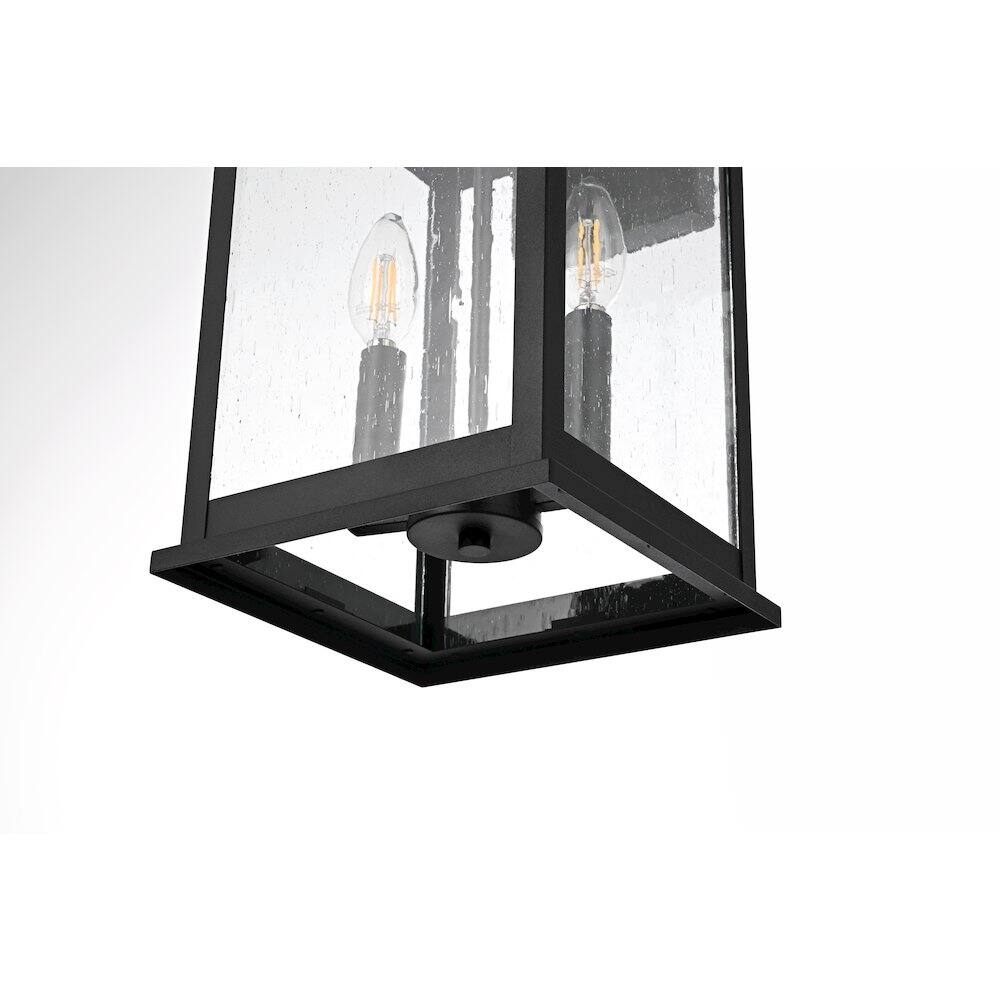 Alt View 2. Elegant Lighting - Ringgold 8.5 Inch Outdoor Wall Sconce In Black - Black.