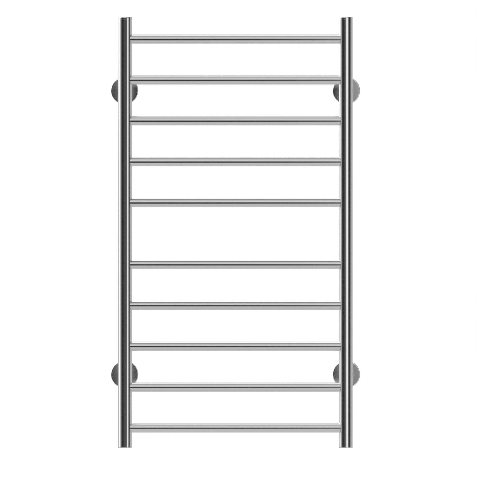 Front. COWLOWN - Electric Heated Towel Rack for Bathroom Wall Mounted 10-Stainless Steel Bar Drying Warmer - Stainless Steel Finish (Silver).