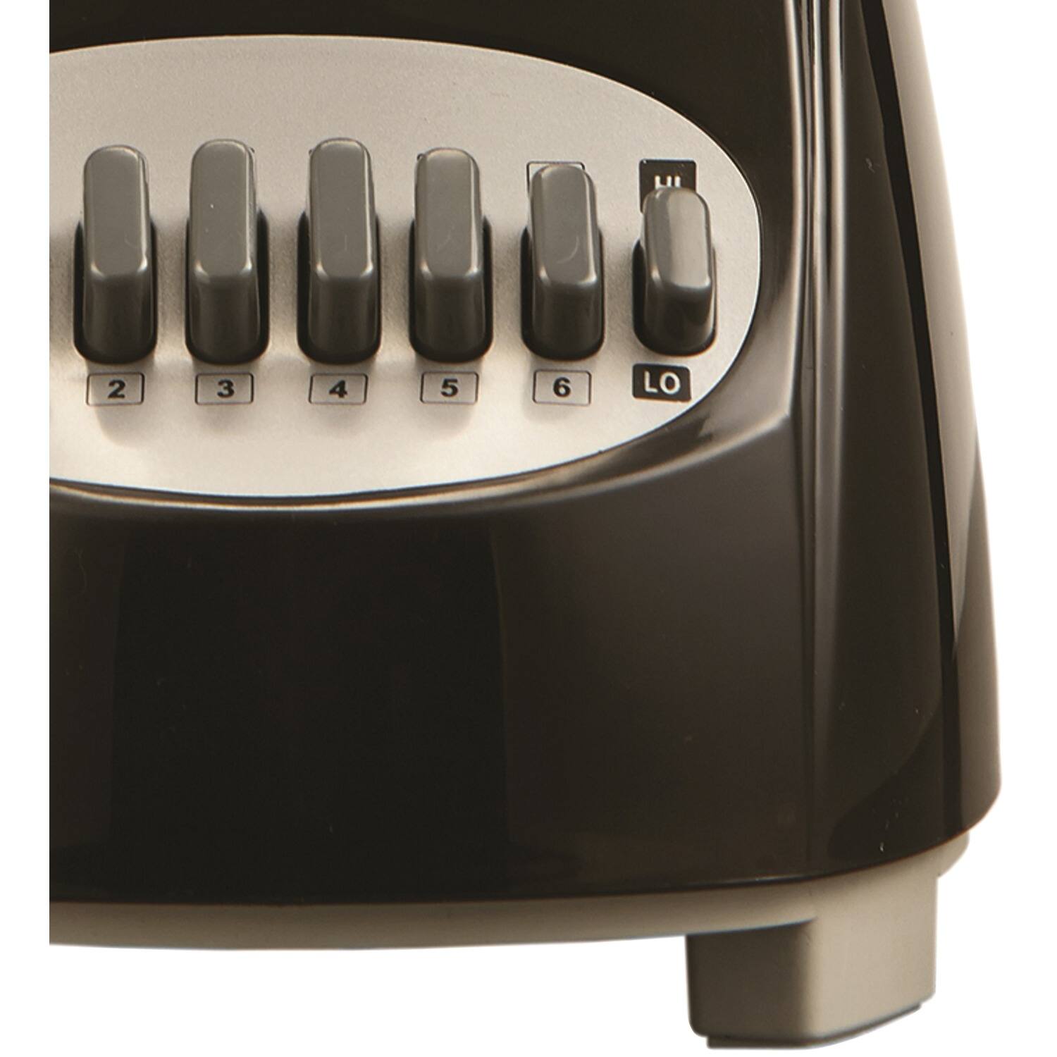 Left. Brentwood - Brentwood 12 Speed Blender with Glass Jar in Black - Black.