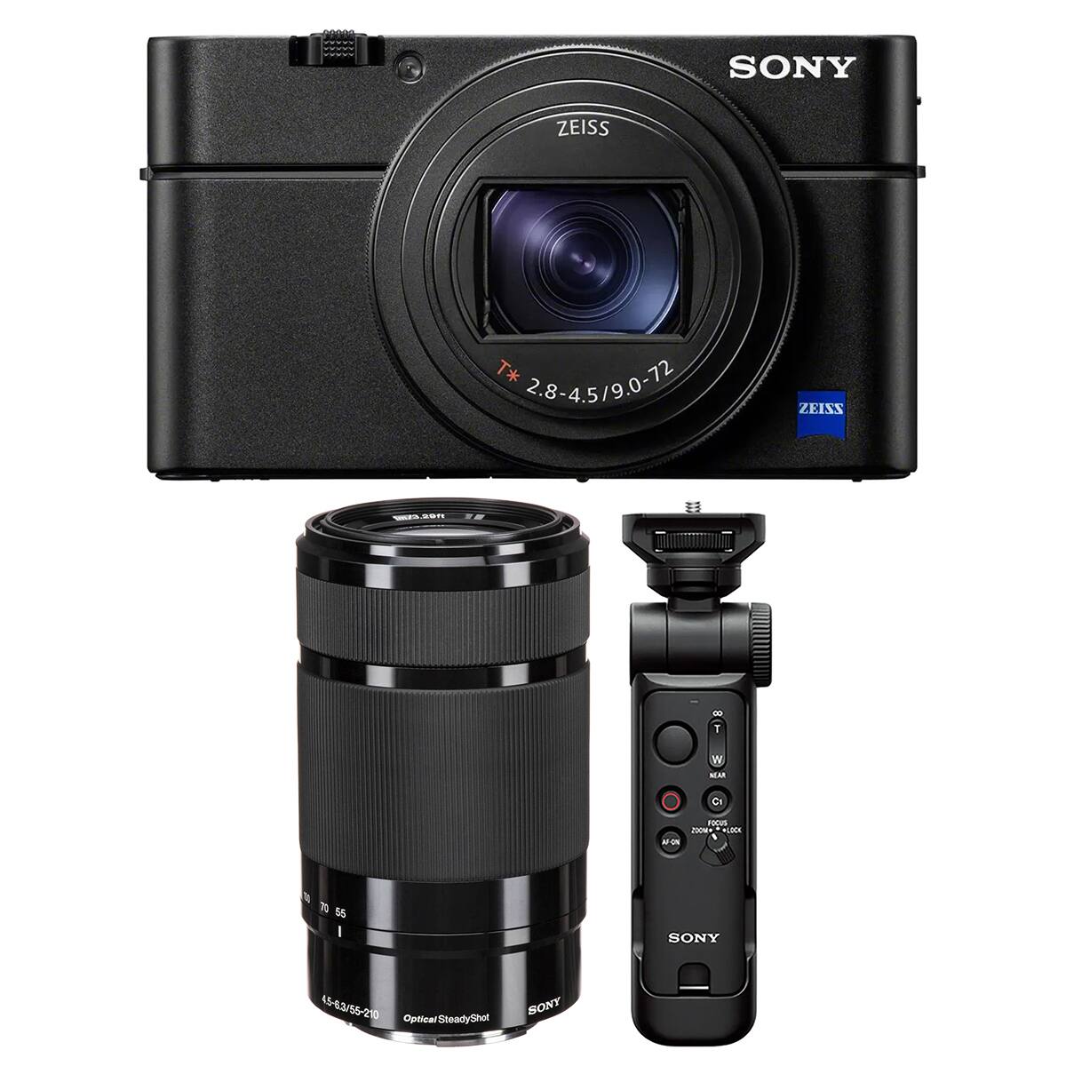 SONY ZEISS T* 2.8-4.5/9.0-72 ZEISS W.cOT .- - 1 Tu MAR C FROUS J LLMA AO A 7O 55 I SONY 45-63/55-210 SONY Optical SteadyShot