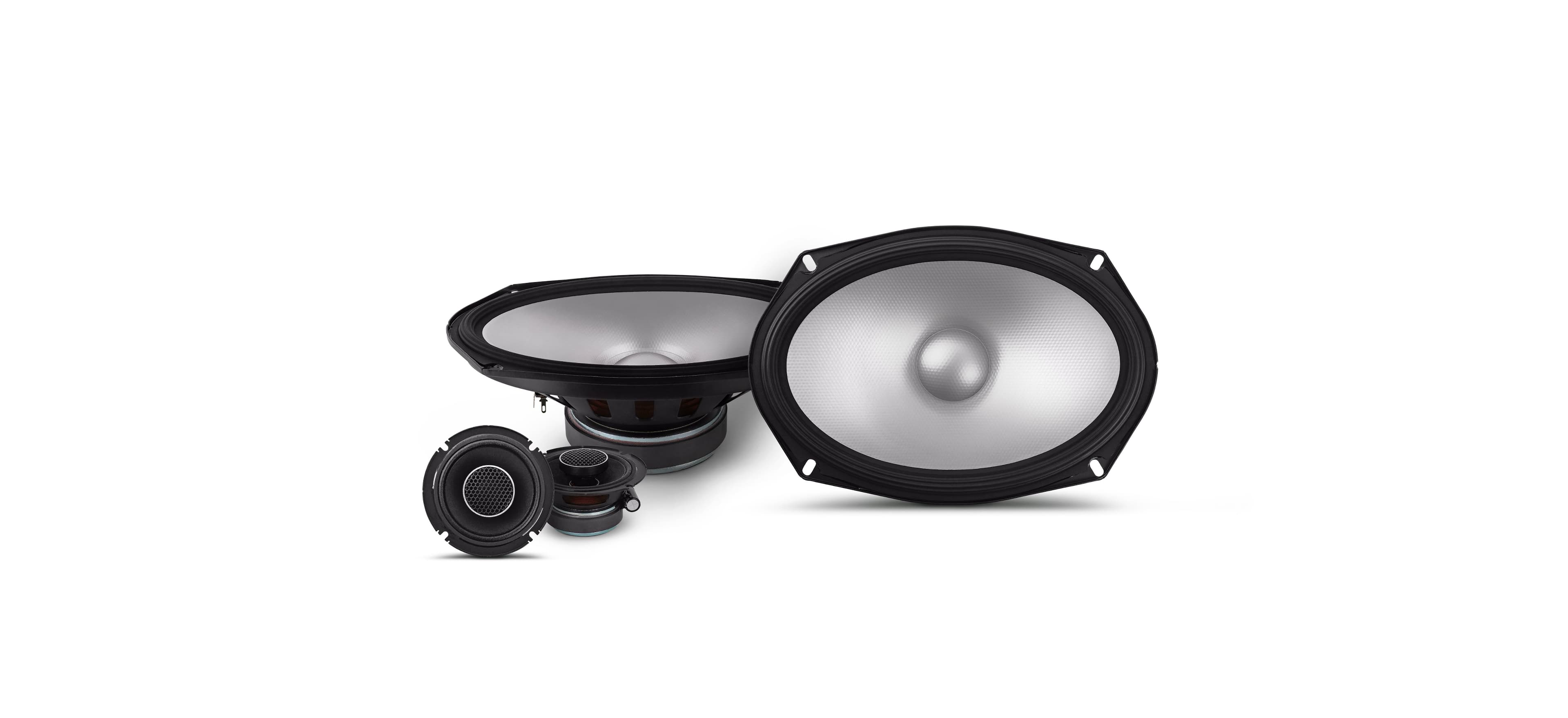 Front. Alpine - S-Series 6 x 9" Hi-Resolution Component Car Speakers with Glass Fiber Reinforced Cone (Pair) - Black.