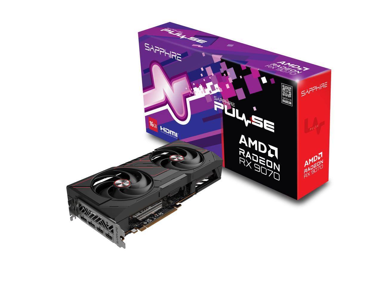 Sapphire PULSE Radeon RX 9070 16GB GDDR6 PCI Express 5.0 x16 ATX