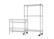 Alt View 15. TRINITY - EcoStorage 5-Tier 30x14x72 Modular Commercial Wire Shelving NSF w/ Baskets & Wheels Chrome - Chrome.