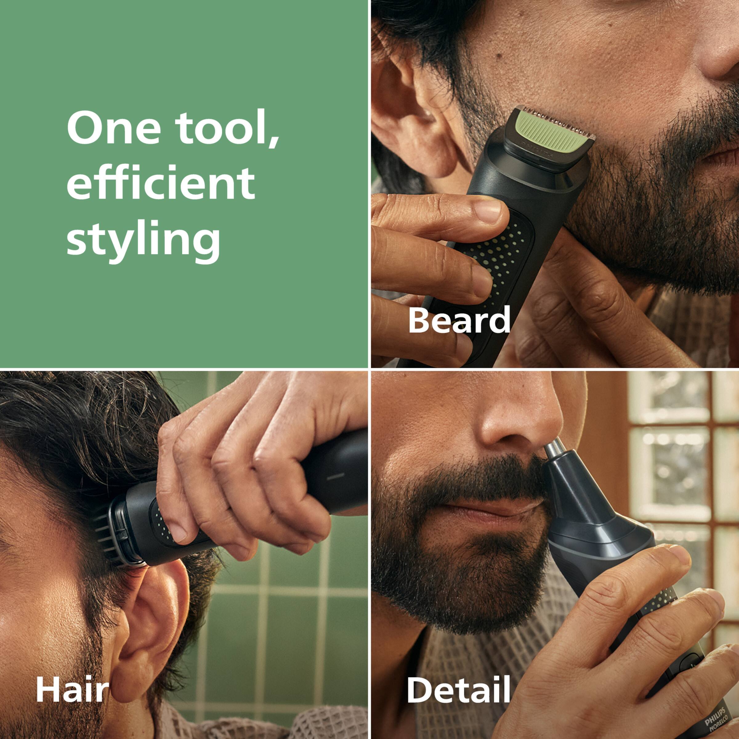 One tool, efficient styling

Beard

Hair

Detail