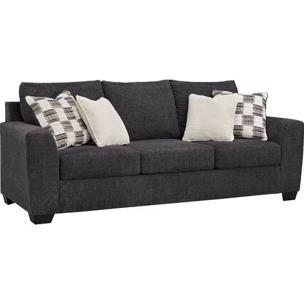 Front. Ashly - Nate Sofa - Charcoal.