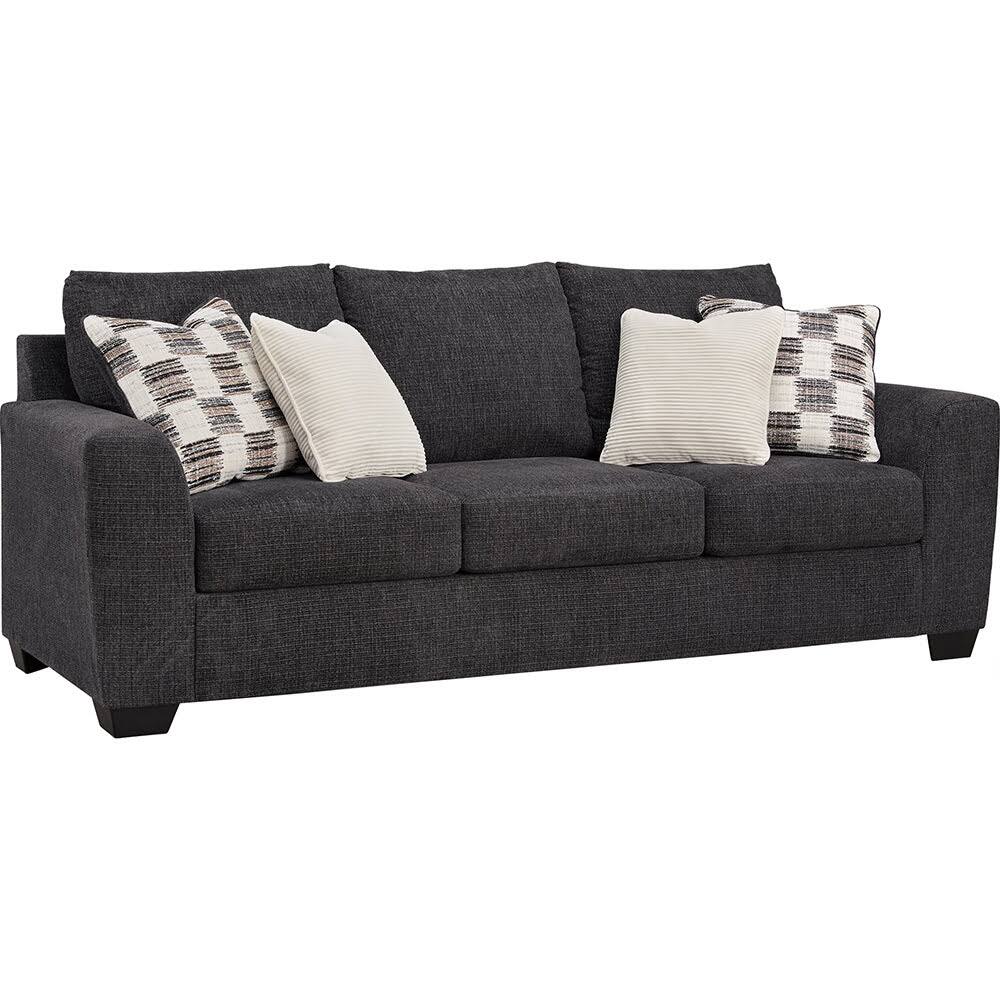 Front. Ashly - Nate Sofa - Charcoal.