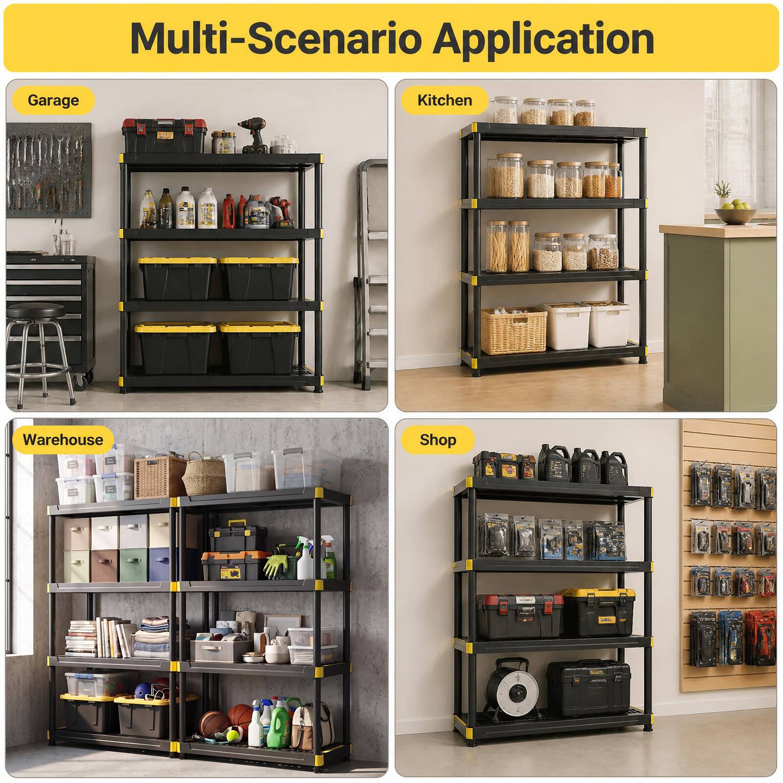 Multi-Scenario Application

- Garage
- Kitchen
- Warehouse
- Shop