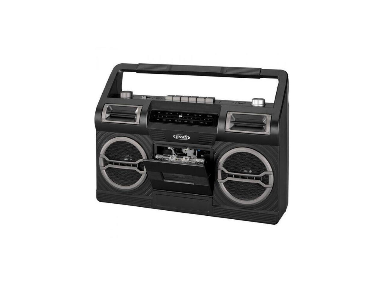 Alt View 7. Jensen - Jensen MCR-500 Portable AM/FM Radio Cassette Recorder/Player, Black.