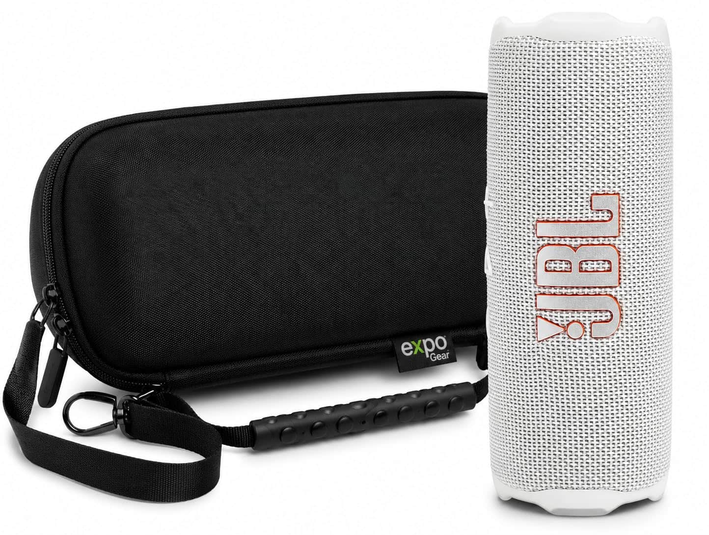 JBL Flip 7 Waterproof Portable Speaker with Case White Squad