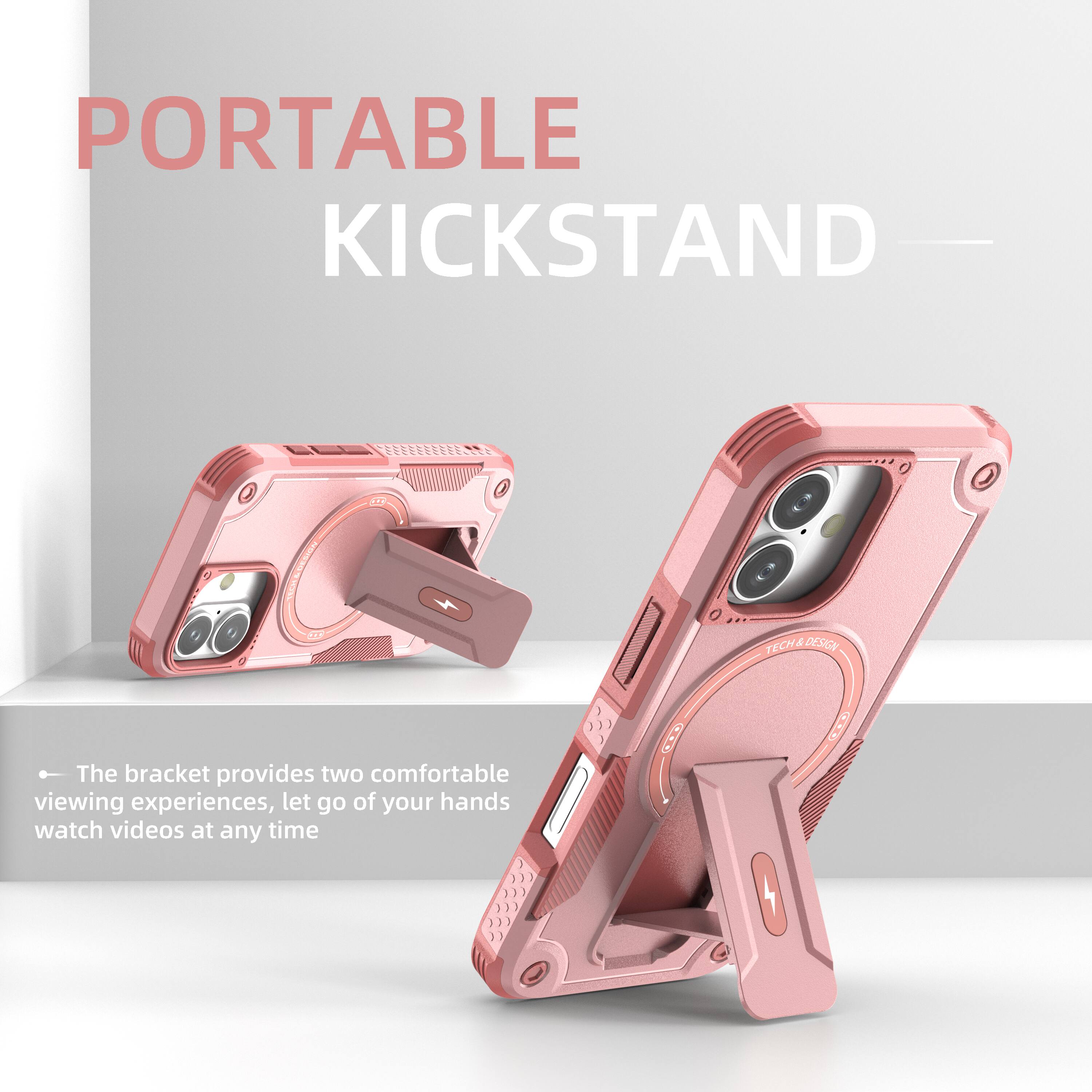 PORTABLE KICKSTAND

The bracket provides two comfortable viewing experiences, let go of your hands watch videos at any time