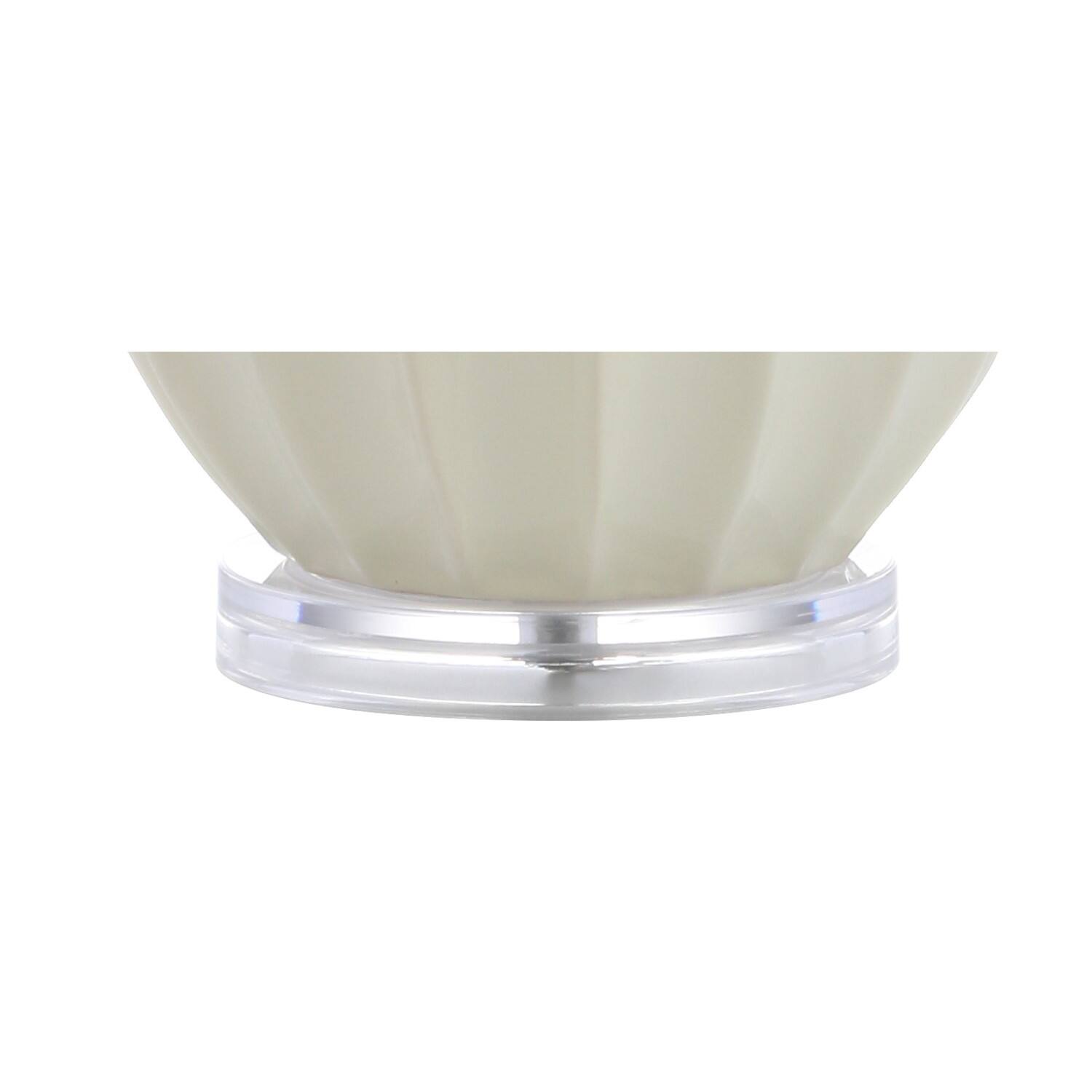 Alt View 7. Jonathan Y - Tate 24.5" Ceramic LED Table Lamp, Cream - Cream.