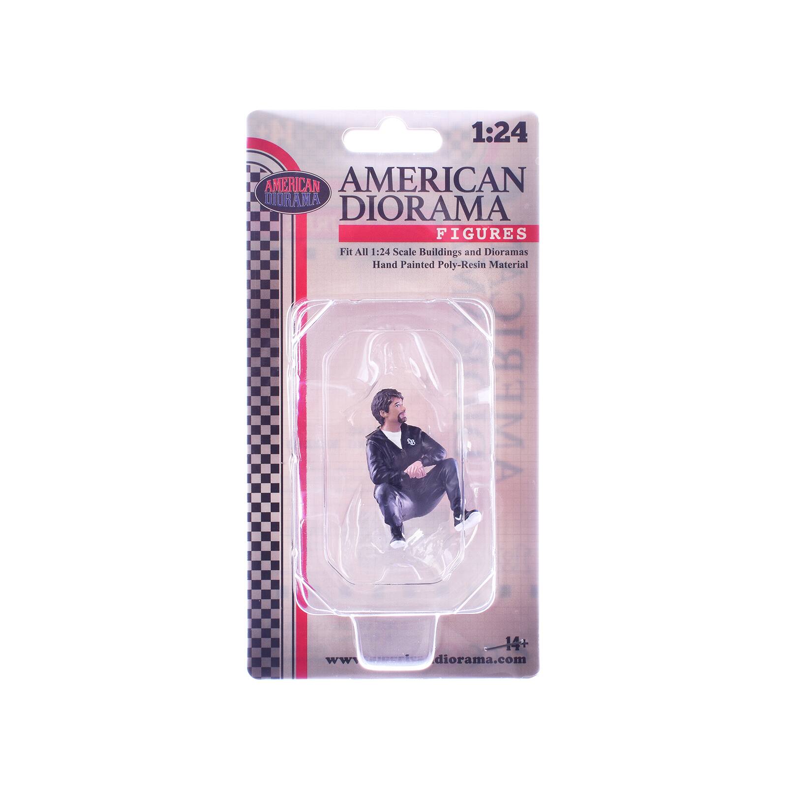 1:24 AMERICAN DIORAMA FIGURES  
Fit All 1:24 Scale Buildings and Dioramas  
Hand Painted Poly-Resin Material  
www.diorama.com