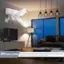 The text on the image reads: "Up to 750 sq.ft. 30S Rapid Cooling distribute air to every part of the room Auto up-down swing and manual left-right swing perfectly."