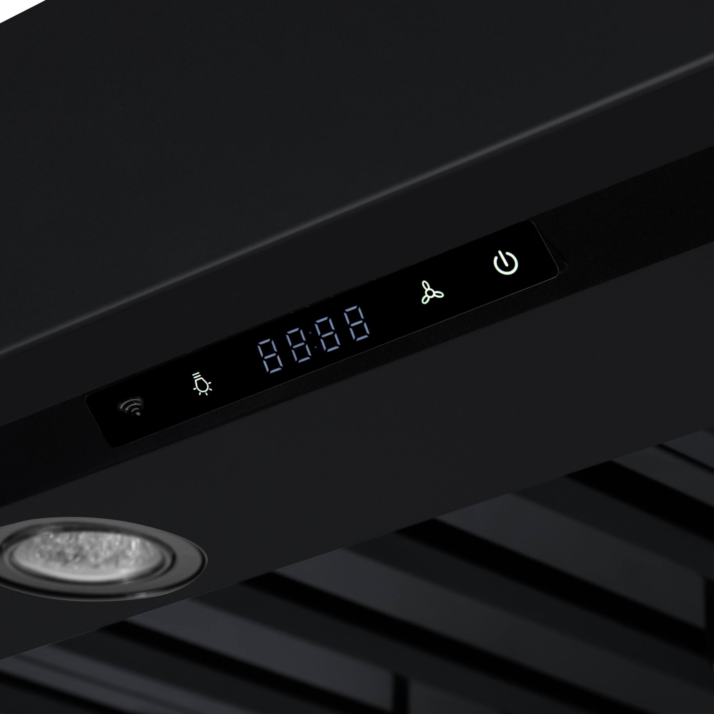 Alt View 1. Forno Appliances - Ambassador 48" Wall Mount Range Hood with Touch Controls, LED Lighting and Remote Control - Black with Copper Trim - Black/Copper.