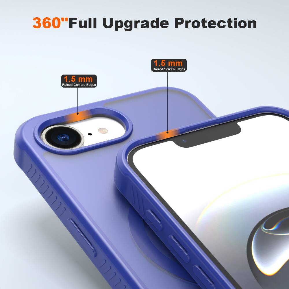 360" Full Upgrade Protection  
1.5 mm Raised Screen Edges  
1.5 mm Raised Camera Edges