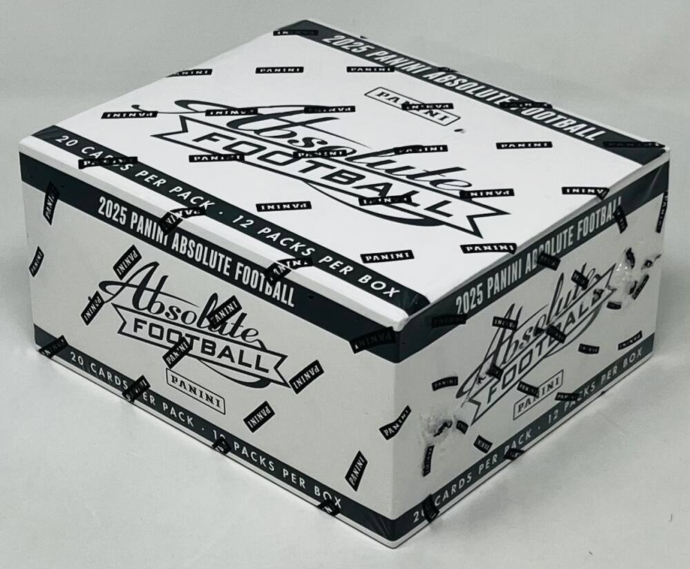 2025 PANINI ABSOLUTE FOOTBALL  
20 CARDS PER PACK  
12 PACKS PER BOX  
PANINI