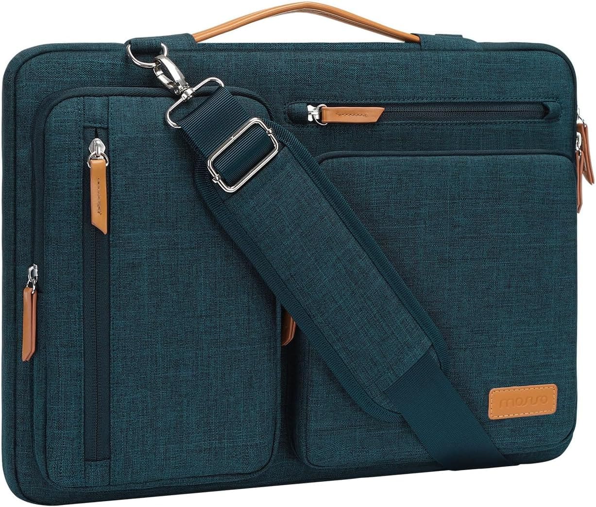 mosiso - 360 Protective Laptop Shoulder Bag 13-13.3 inch for MacBook Pro 14 HP Dell Lenovo Asus Notebook - Teal Green price history on PriceWatchPro
