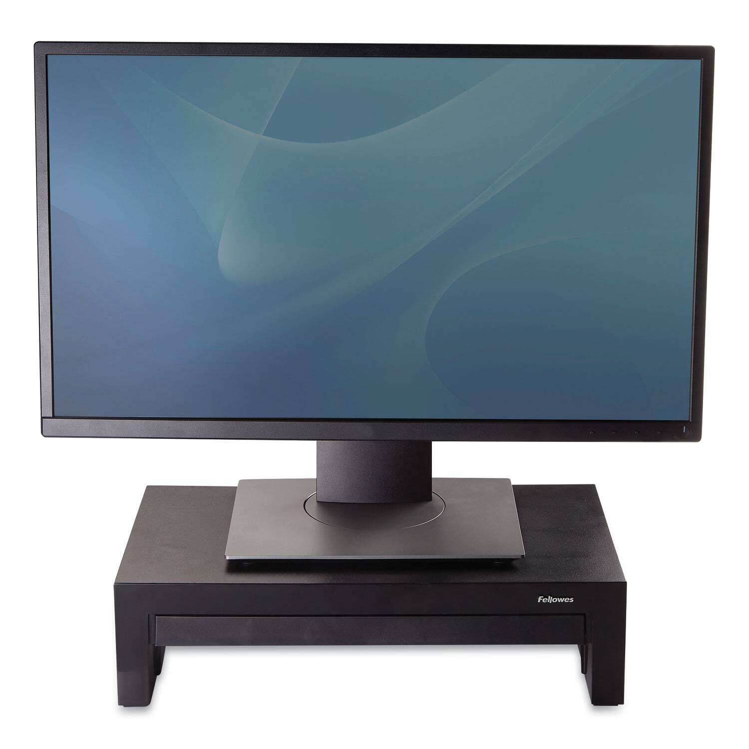 Alt View 4. Fellowes - Designer Suites 40-lb. Capacity Monitor Riser for 21 in. Monitors Pearl - Black Pearl.